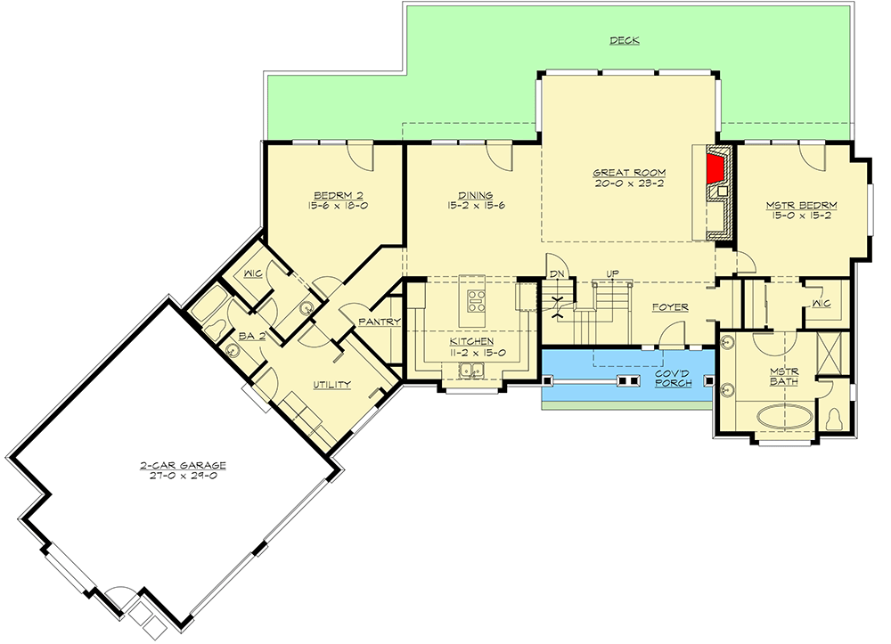 Plan 23815JD TwoStory Mountain Craftsman with Finished Walkout