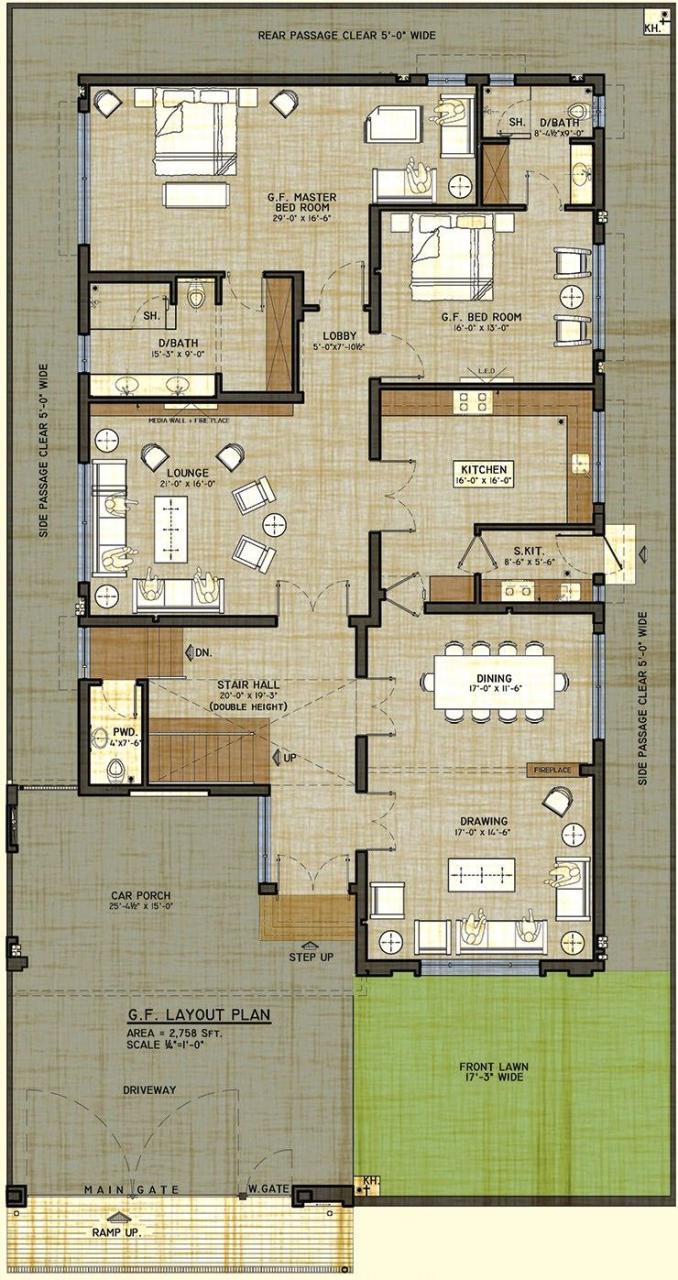 Big buanglaw (With images) Model house plan, Duplex floor plans