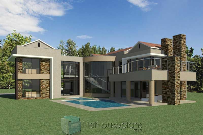 5 Bedroom House Plan M610D in 2020 Tuscan house plans, Contemporary