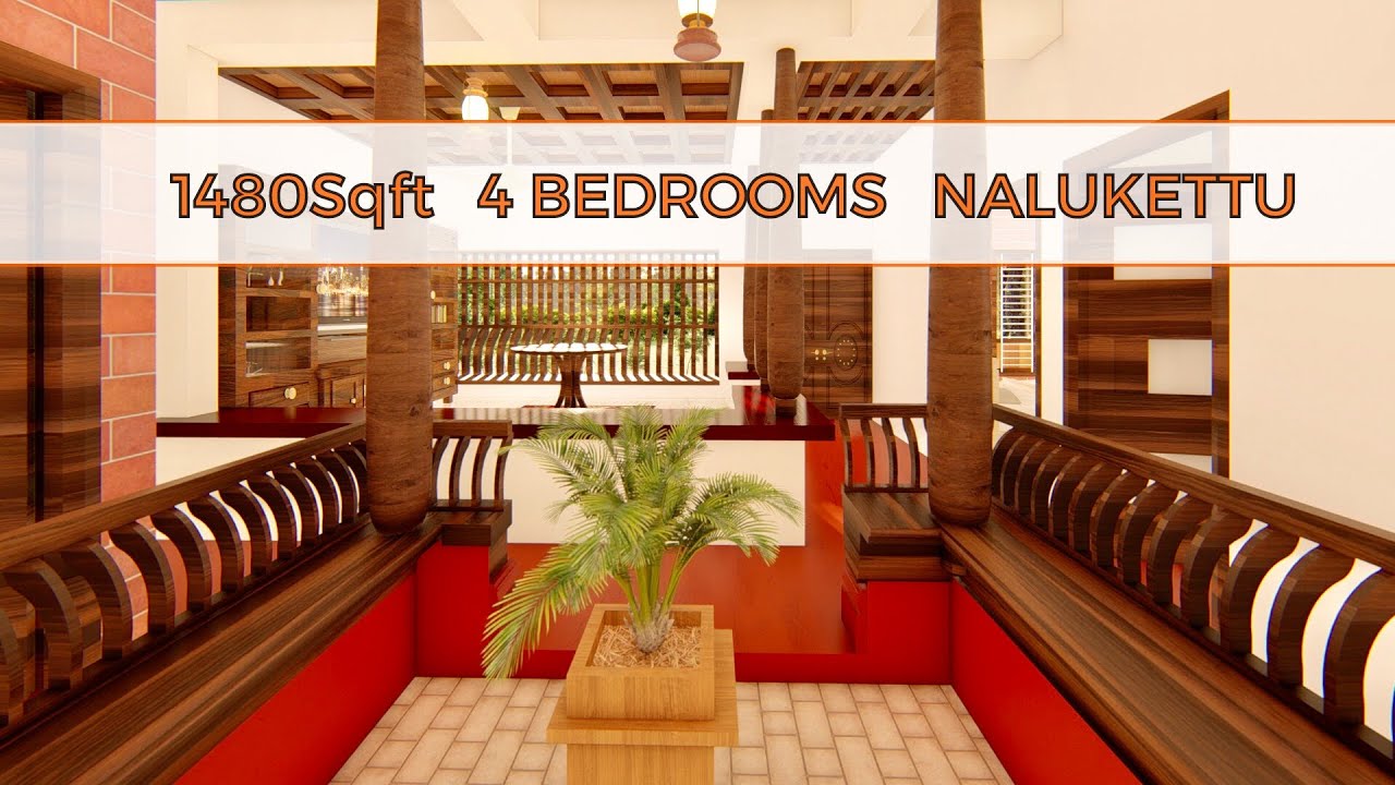 1480Sqft Nalukettu HouseSmall NalukettuVeeduKerala house design