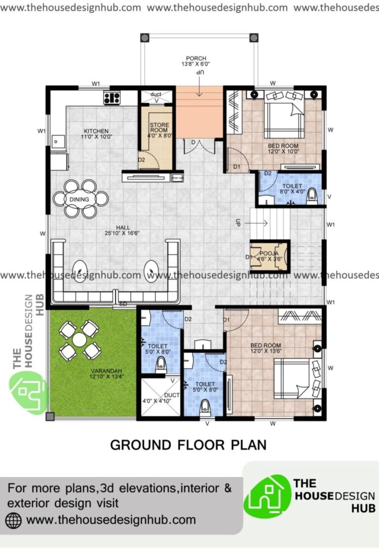 Famous 2Bhk Residential Building Plan Ideas - House Floor Plans