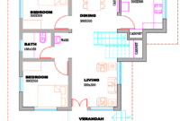 Kerala home plan and elevation 1300 Sq. Feet Kerala home design and