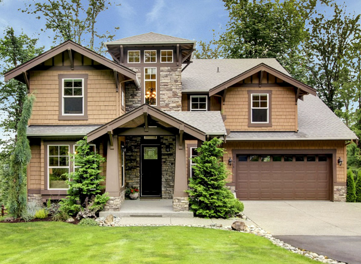Unique TwoStory Entry 23242JD Architectural Designs House Plans