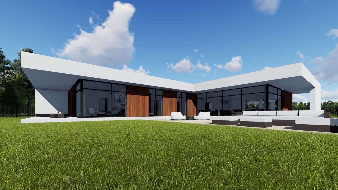 Contemporary House Plans Flat Roof / Modern Luxurious Flat Roof House