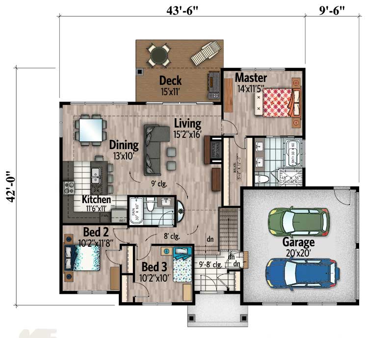 One Story Traditional House Plan 90288PD Architectural Designs