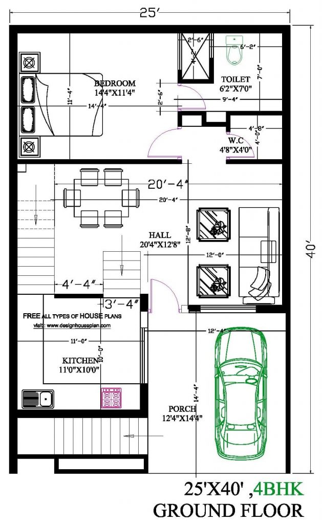 25 x 40 house plan 25 40 duplex house plan 25x40 2 story house plans