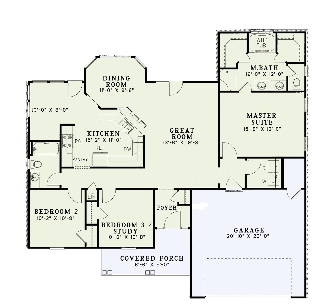 Traditional Split Bedroom Floor Plan SDL Custom Homes