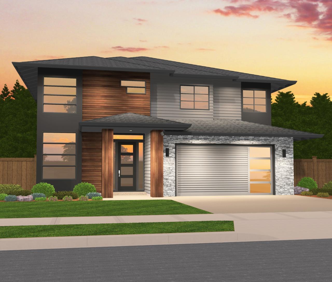 New Top Contemporary 2 Story House Design, House Plan Two Story