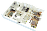 25 More 3 Bedroom 3D Floor Plans Architecture & Design