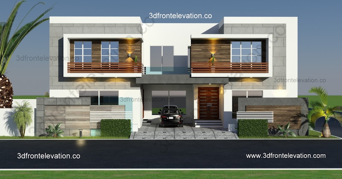 15 Marla House Front Elevation