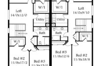 21194420230813-29401054329986f0618a5c0fba1064c7 Glenview 12 House Plan Skinny Duplex House Plan by Mark Stewart