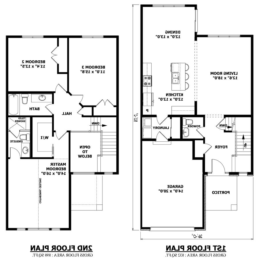 Two story house plans with photos