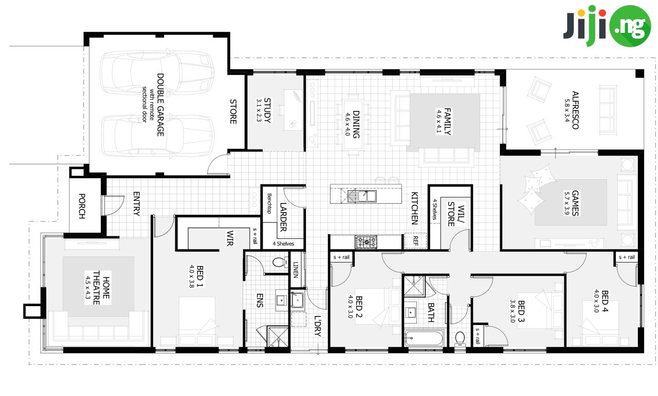 4Bedroom Bungalow House Plans in Nigeria Jiji Blog