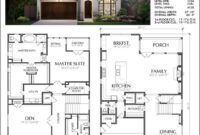 Two Story House Plan E3313 Family house plans, Custom home plans, Two