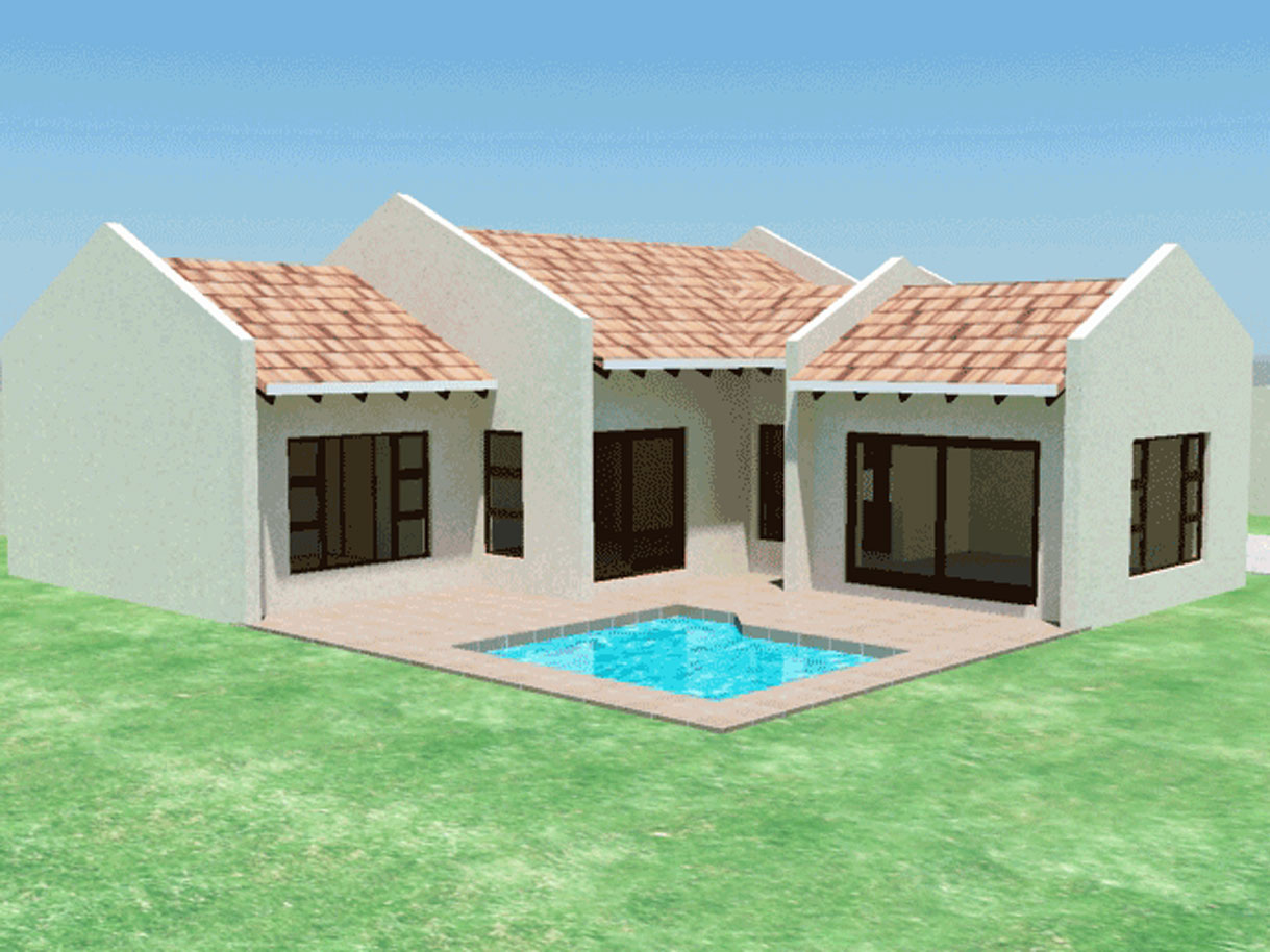 Flat Roof Double Storey House Plans South Africa Single Storey Flat