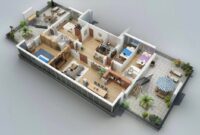50 Four “4” Bedroom Apartment/House Plans Architecture & Design