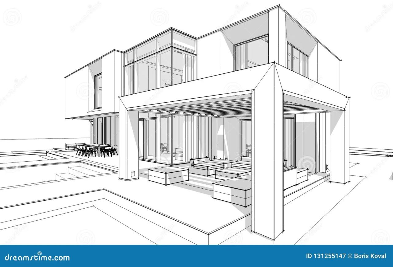 30+ Sketch 3D House Drawing PNG Drawing 3D Easy
