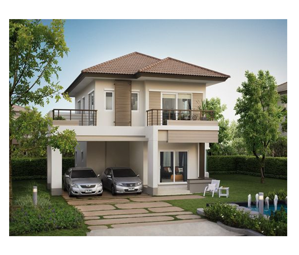 The small twostory house is one of the most popular house design of