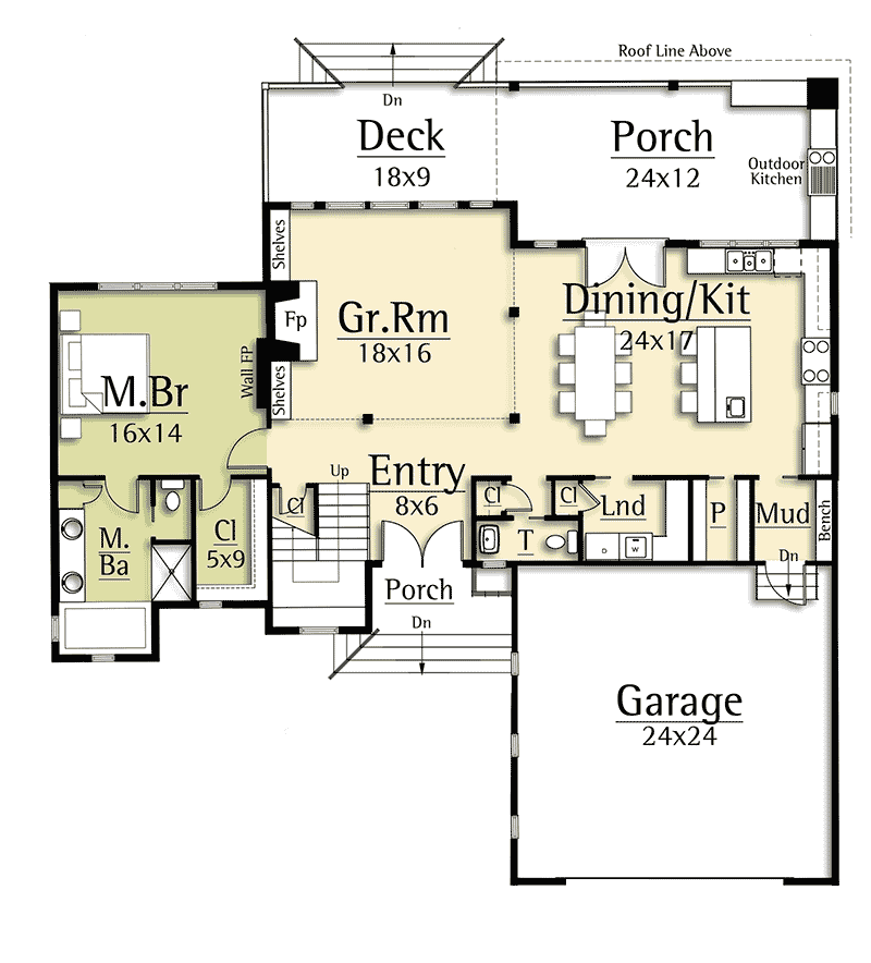 Modern House Plan with TwoStory Great Room 18830CK Architectural