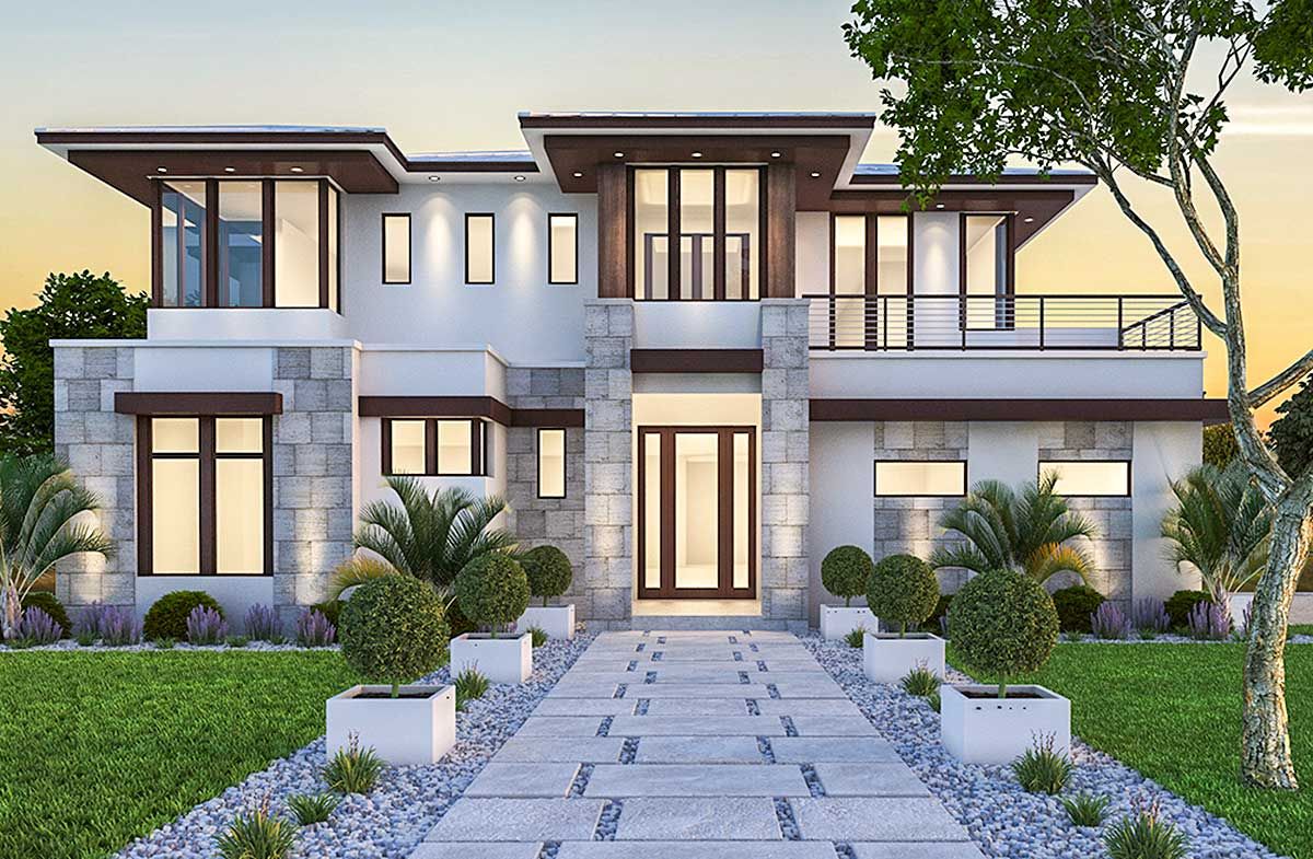 Ella Home Ideas House Design With Second Floor Balcony / TwoStory