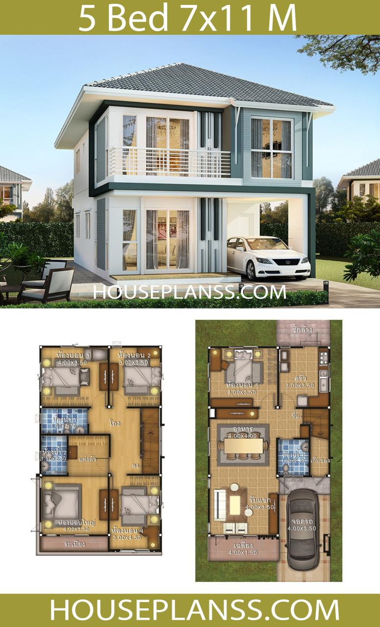 5 Bedroom House Plans 3d House Decor Concept Ideas