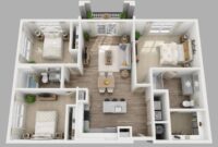 Three Bedroom Apartment Floor Plans JHMRad 172410