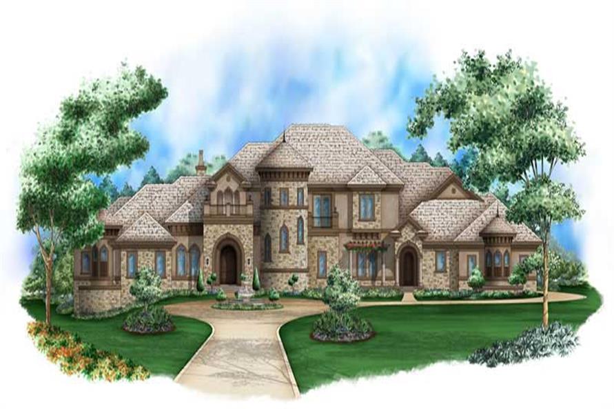Tuscan House Plan 5 Bedrms, 5.5 Baths 15036 Sq Ft 1751039