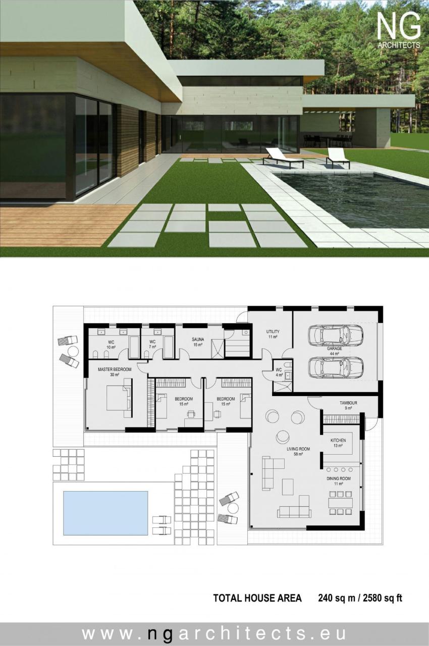 Modern House Designs and Floor Plans in 2020 House blueprints, Modern