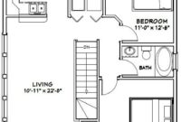 28x32 House 2bedroom 1bath 848 Sq Ft PDF Floor Plan Etsy