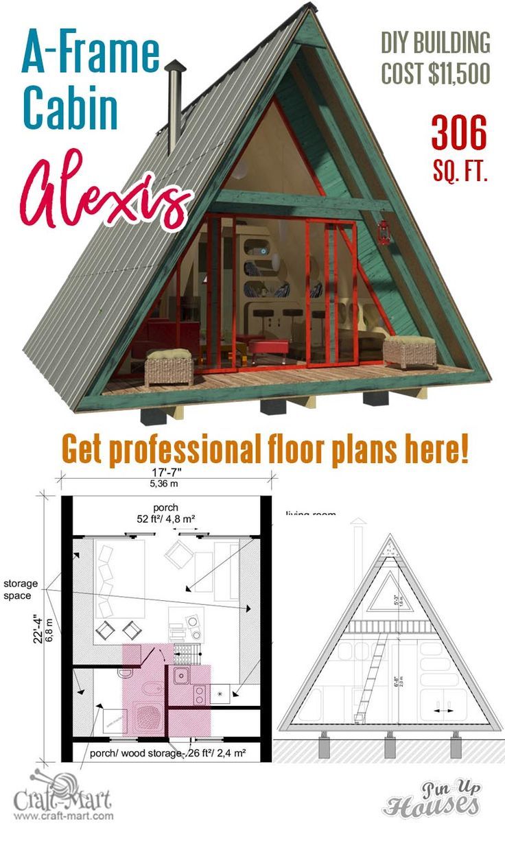 Small unique house plans (Aframes, small cabins, sheds) CraftMart