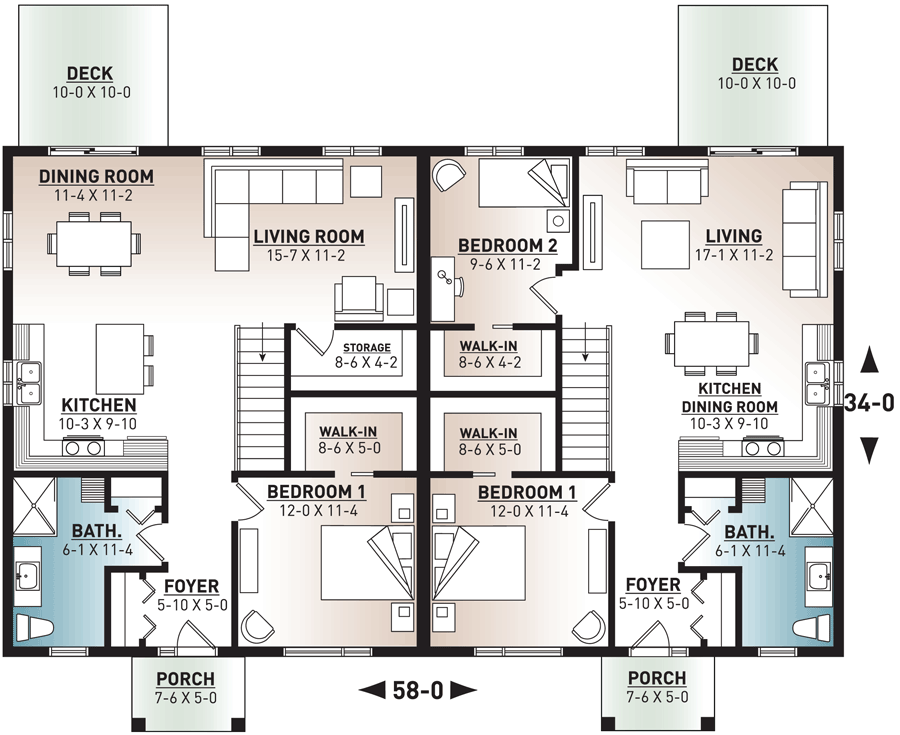Metricon Duplex Floor Plans