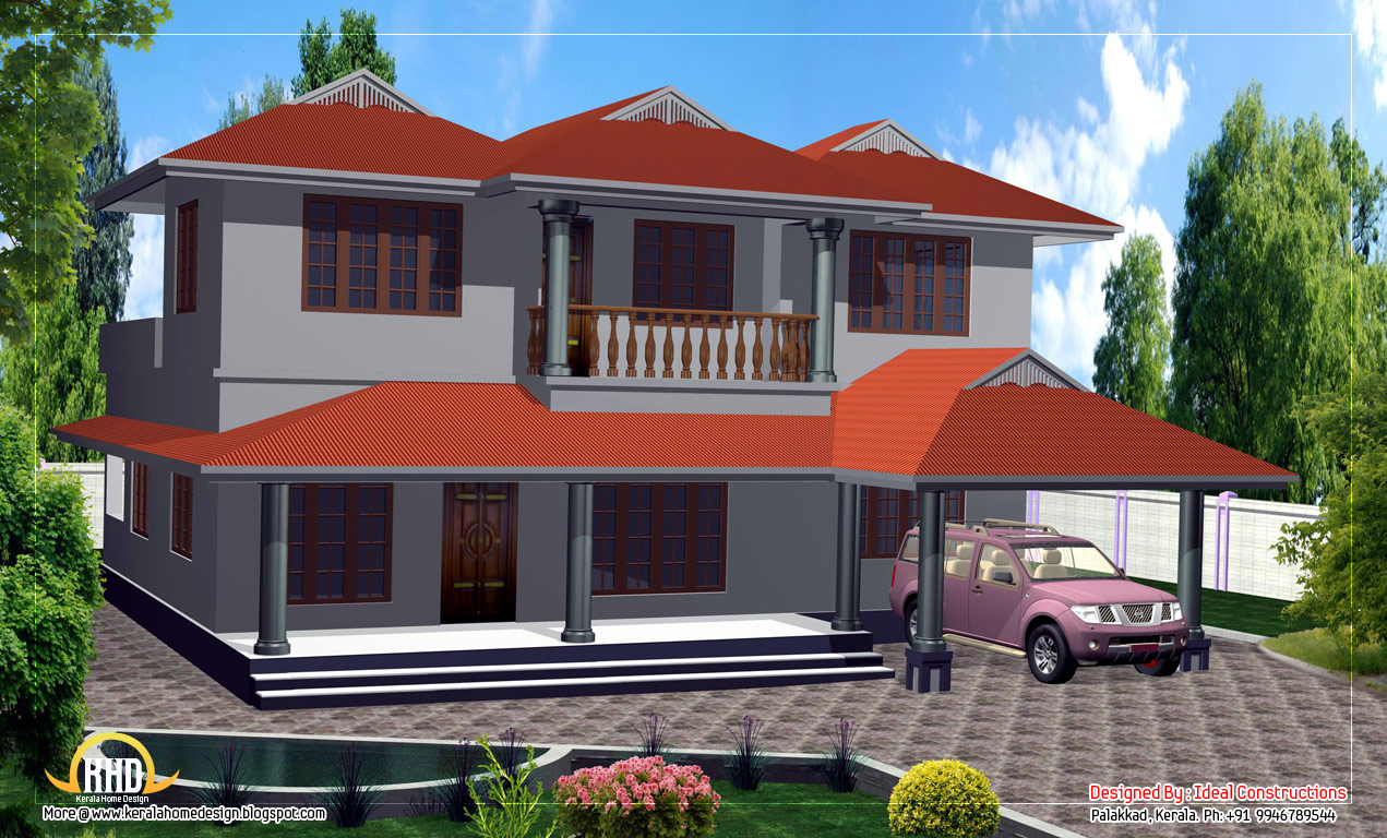 Duplex house design 2000 Sq. Ft. Kerala home design and floor plans