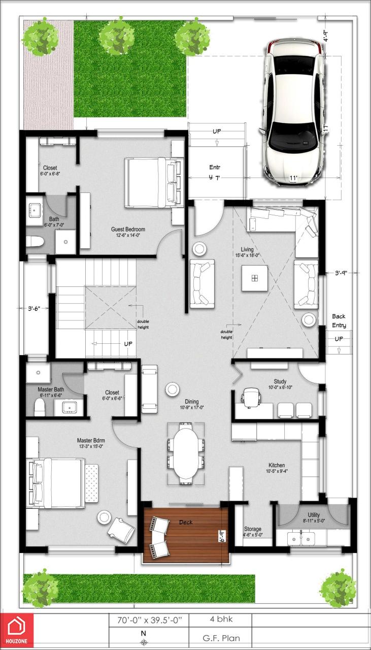 4 Bedroom Duplex Floor Plans 2020 Duplex house design, Indian house