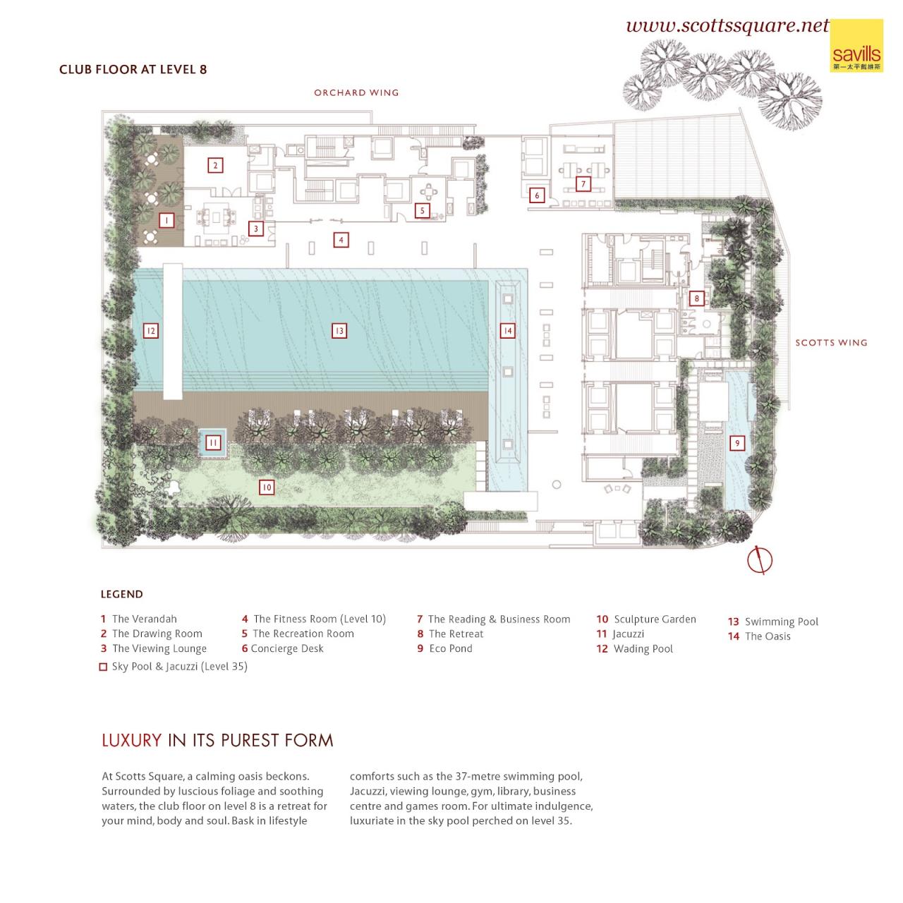 Scotts Square Singapore Site plan and Floor plan