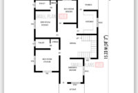 Kerala Style Three Bedroom Single Floor House Plans Under 1300 Sq.ft