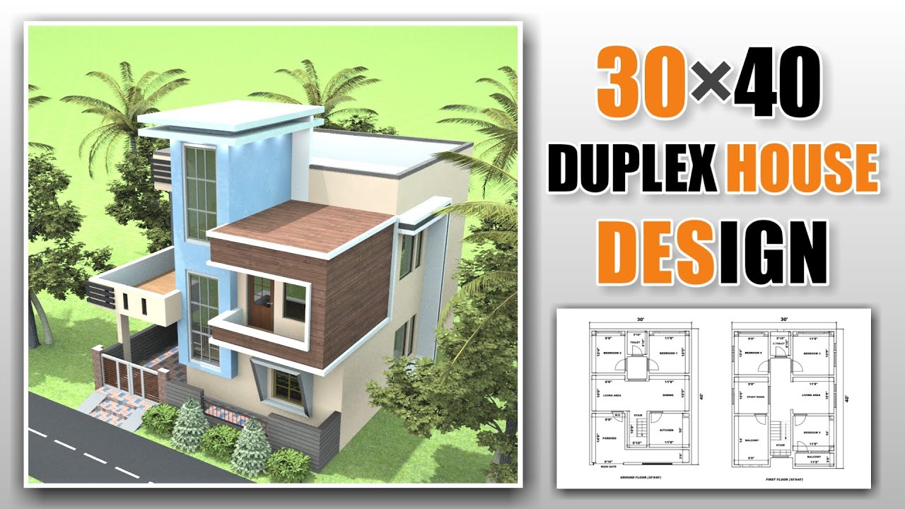 1200 sq.ft Duplex House Plan With Car Parking Duplex House Design
