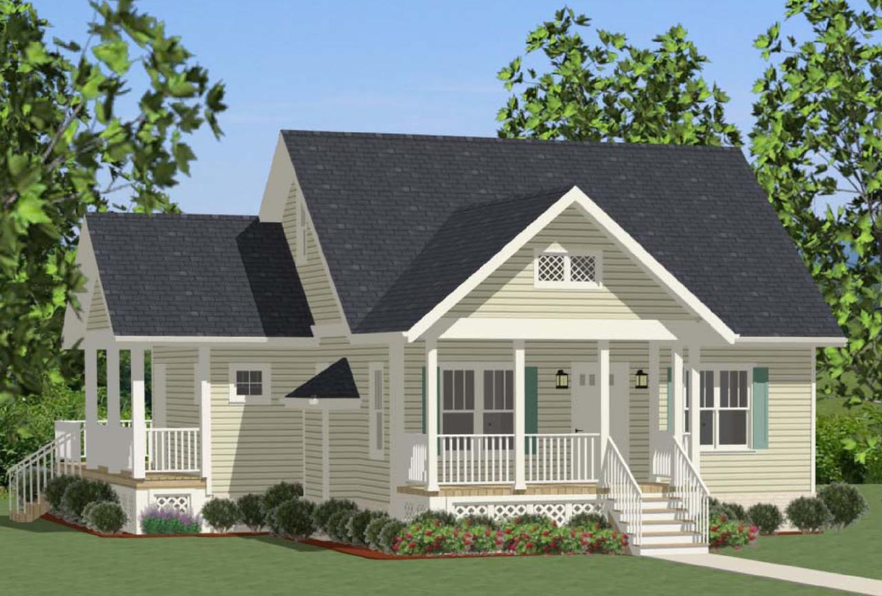 Small Floor Plans Cottages Cozy Cottage With Bedroom Loft 20115GA