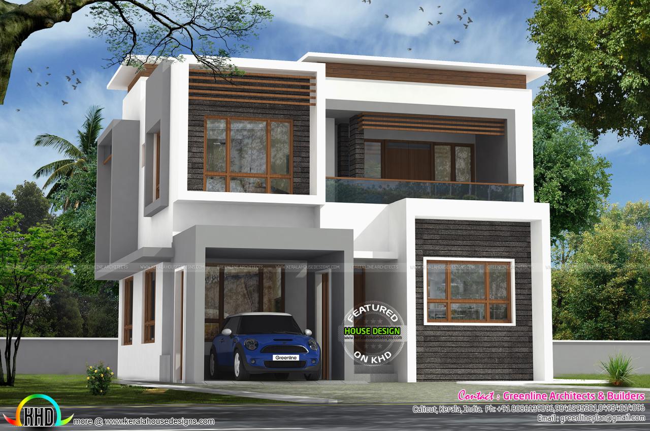 3 bedroom 40x50 modern house architecture Kerala home design and