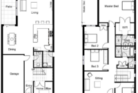2 storey house plans for narrow blocks Google Search House plans uk