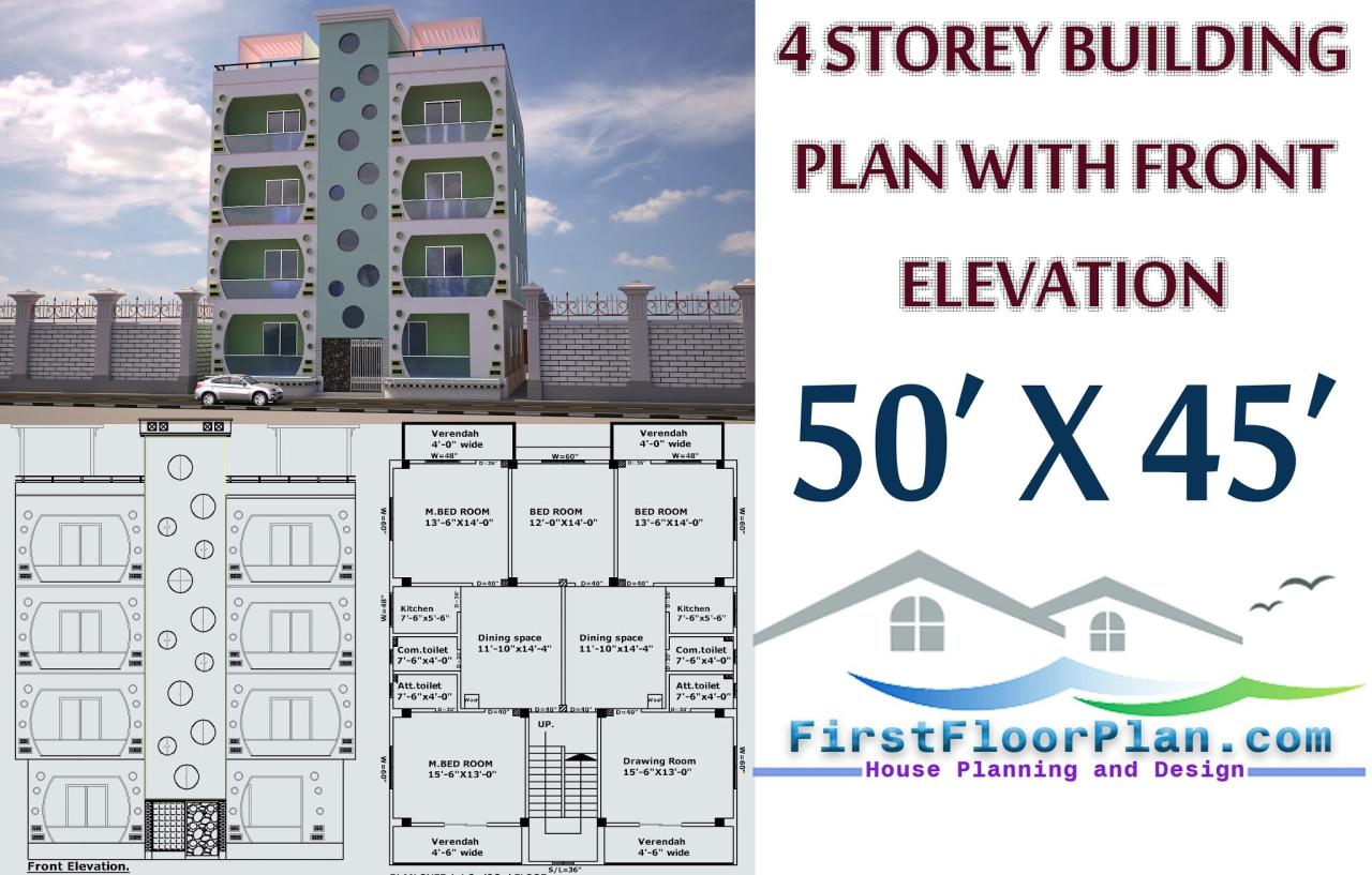 Marvelous 4 Storey Residential Building Floor Plan 2023 - House Floor Plans