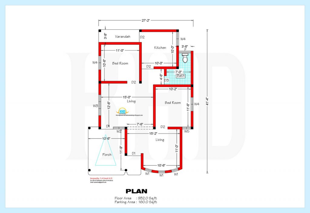 Cool 1000 Sq Ft House Plans 2 Bedroom Indian Style New Home Plans Design
