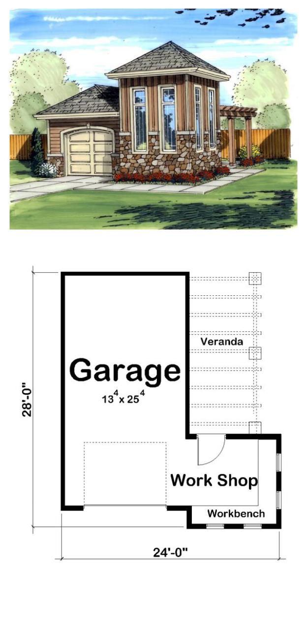 27 best images about One Car Garage Plans on Pinterest Traditional