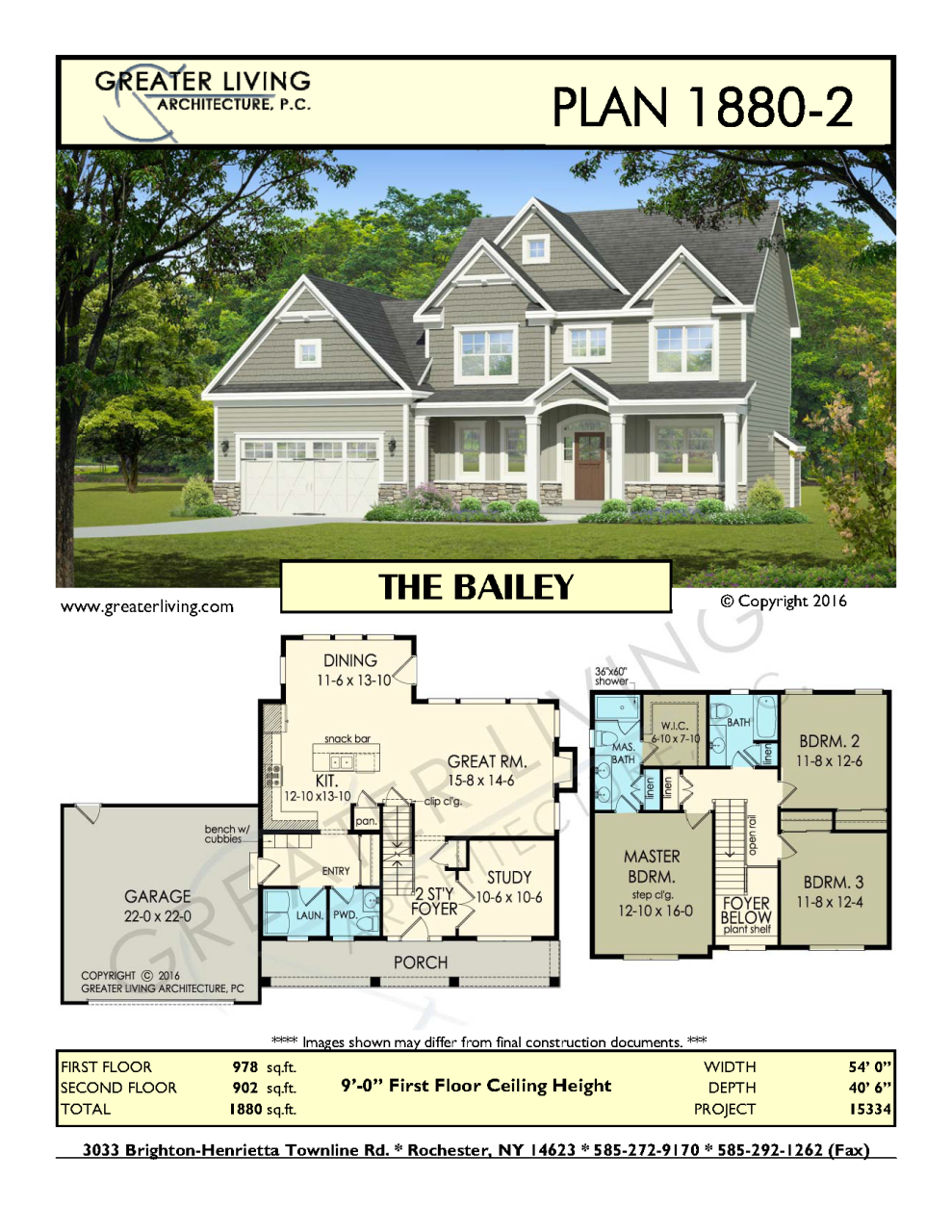 Plan 18802 THE BAILEY House Plans 2 Story House Plan Greater