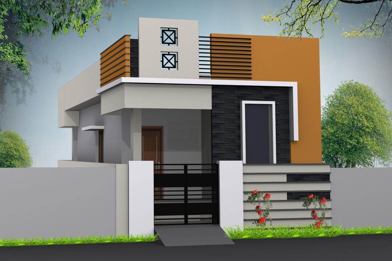 Famous Single Floor Front Elevation Image References - House Floor Plans