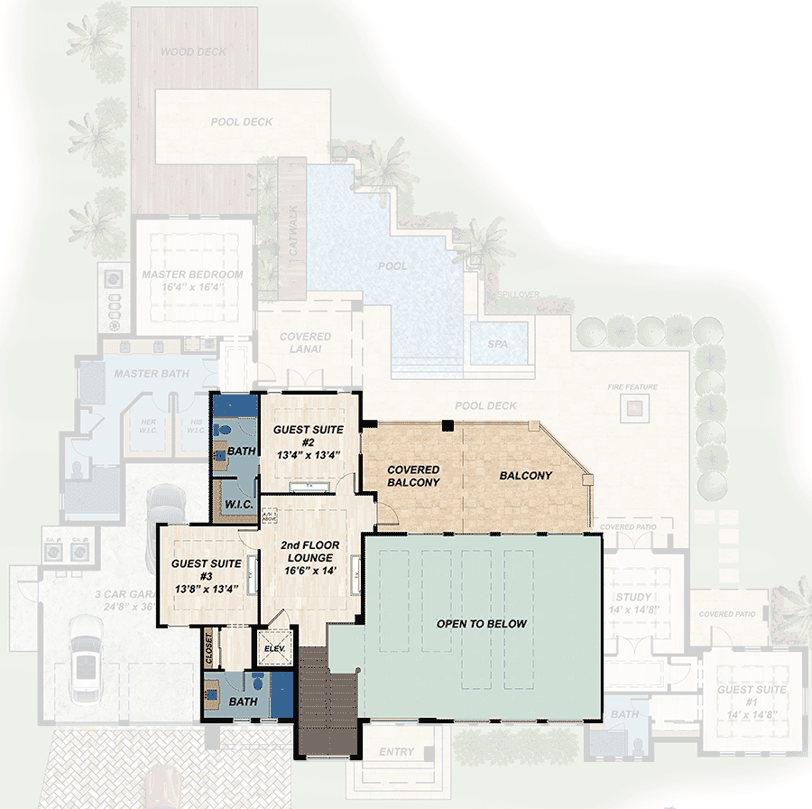 2Story 4Bedroom Modern Home with Spacious Outdoor Living (Floor Plan)