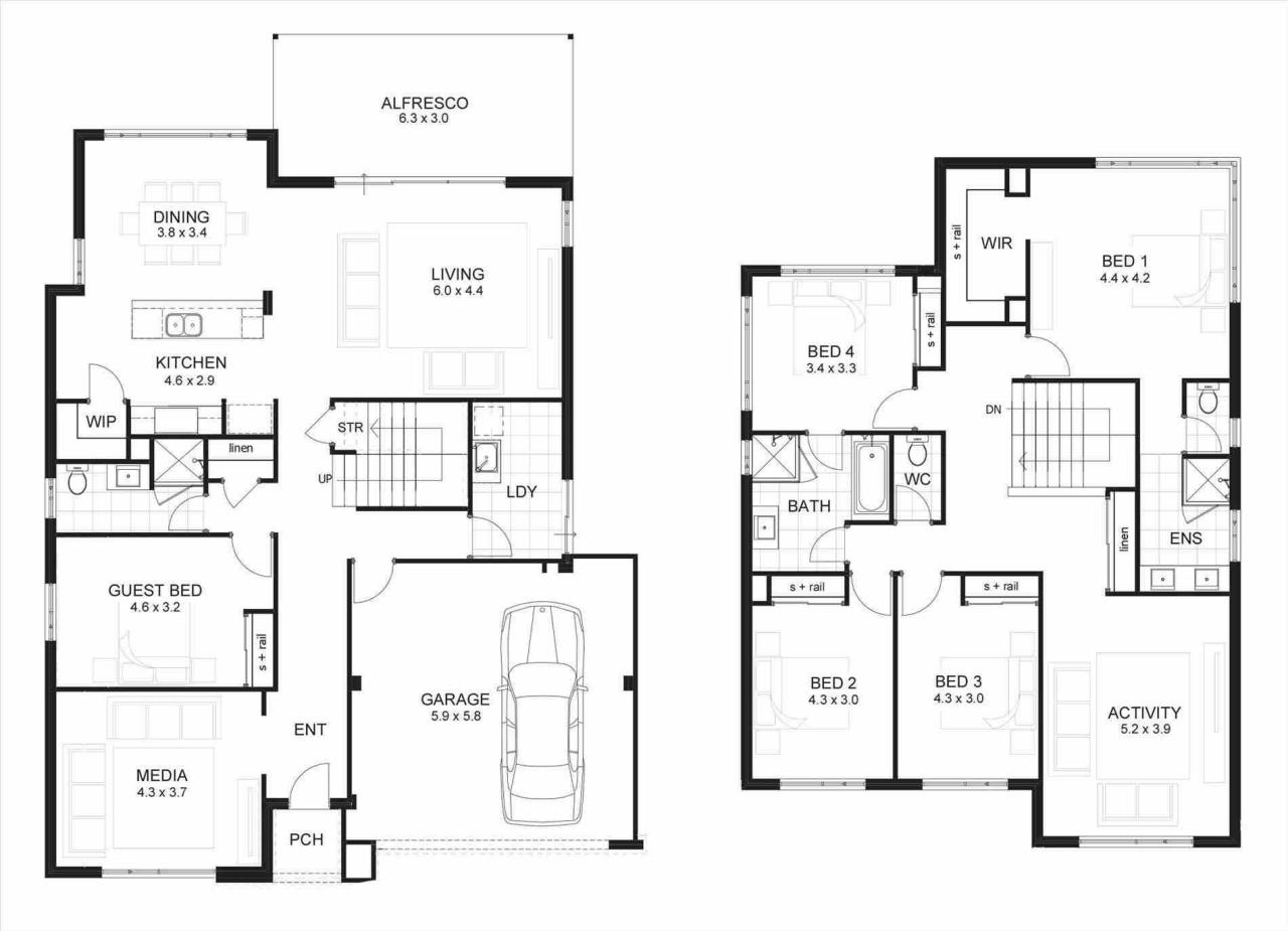 Inspiration Dream House 5 Bedroom 2 Story House Plans