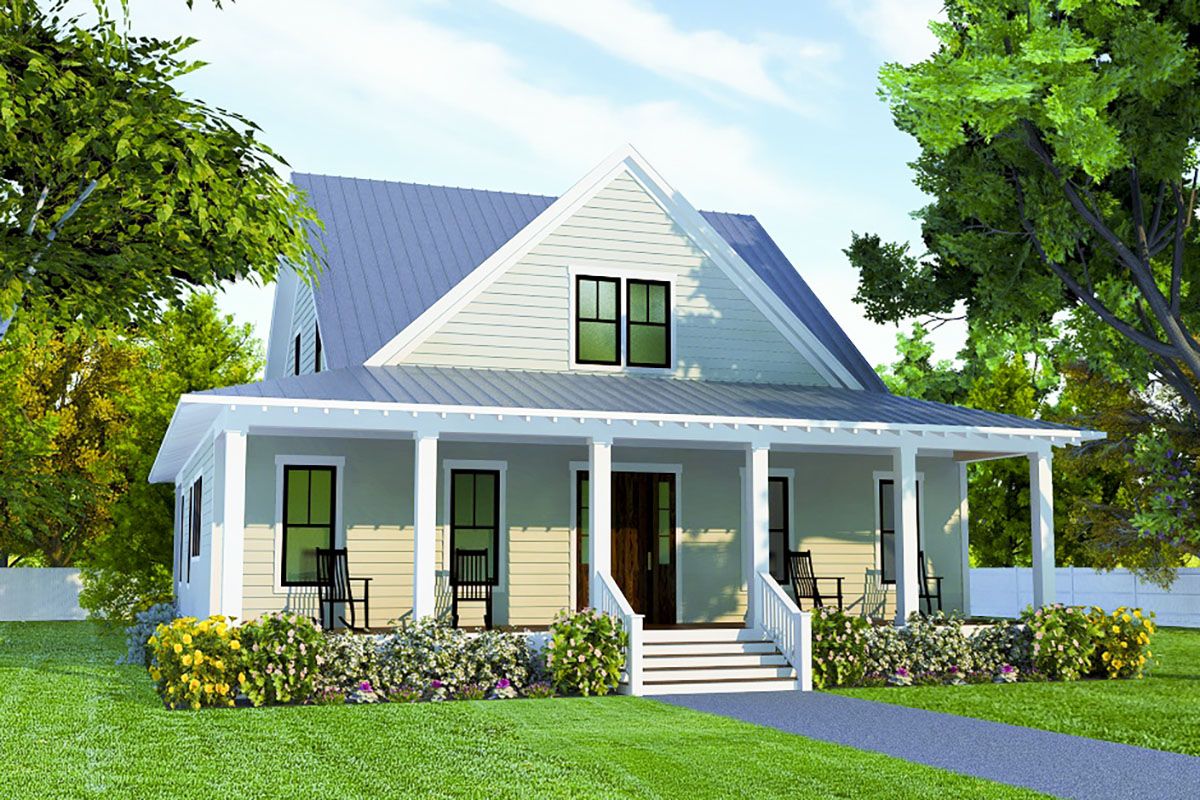 Plan 15276NC Classic Southern House Plan with First Floor Master Suite