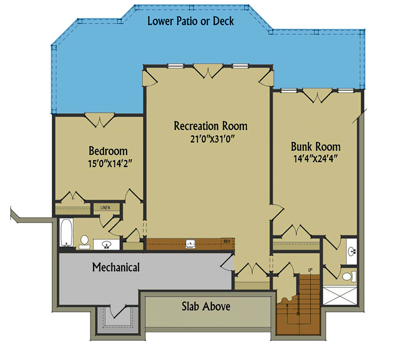 Exclusive Mountain Home Plan with 2 Master Bedrooms 92386MX