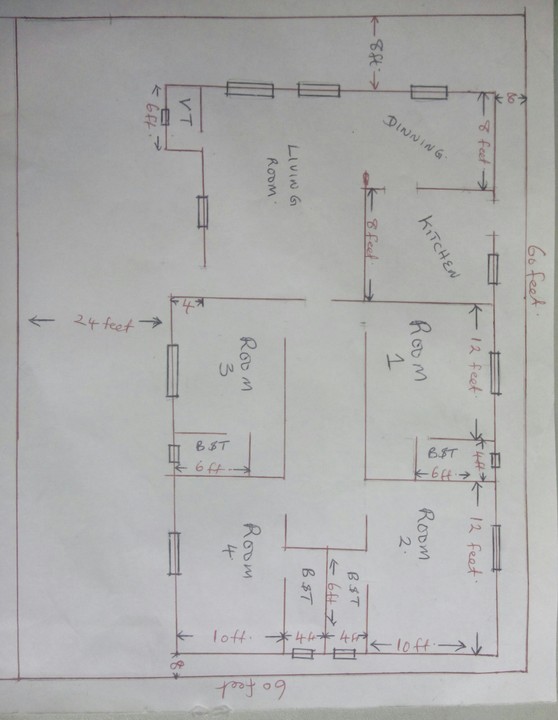 3 Bedroom Flat Plan On Half Plot The three bedroom home plan can lend