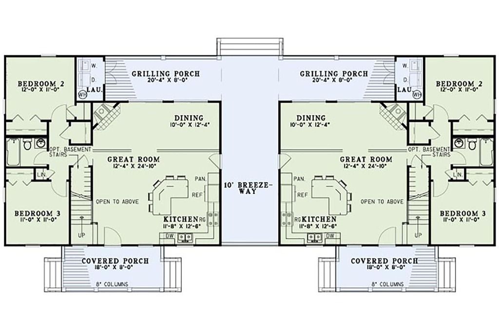 Cottage Style House Plan 6 Beds 4 Baths 2916 Sq/Ft Plan 172565
